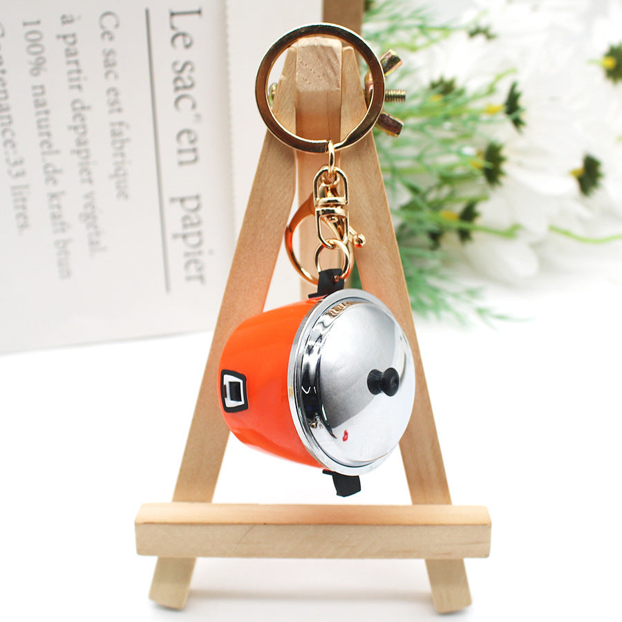 Wholesale Simulation Food Play Datong Rice Cooker Pendant Keychain